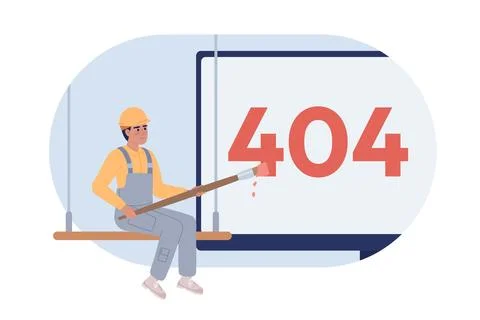 Site under maintenance vector empty state illustration Stock Illustration