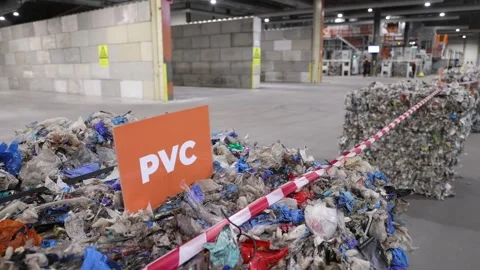 Site Zero, the world's largest and most advanced sorting and recycling facility, Stock Footage 256314628
