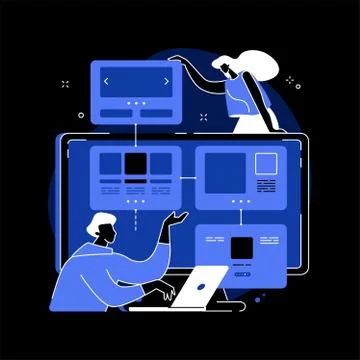 Sitemap creation abstract concept vector illustration. Stock Illustration