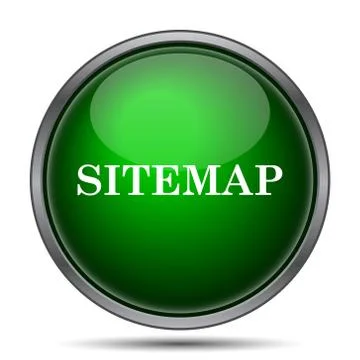 Sitemap icon. Internet button on white background.. Illustrazione stock