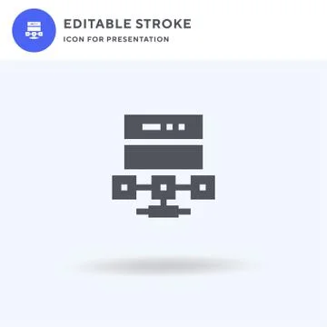 Sitemap icon vector, filled flat sign, solid pictogram isolated on white, log Stock Illustration