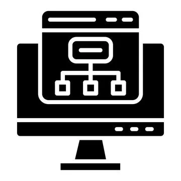 Sitemap Vector Icon Design Illustration Stock Illustration