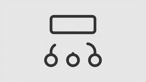 Sitemaps and flow charts ui icons line animation set Stock Footage 310289358