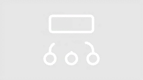 Sitemaps and flow charts ui icons white line animation set Stock Footage 310295645