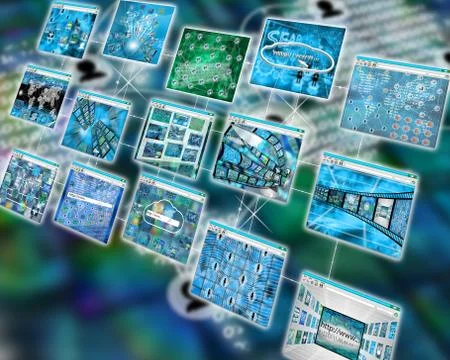 Sites Illustrazione stock