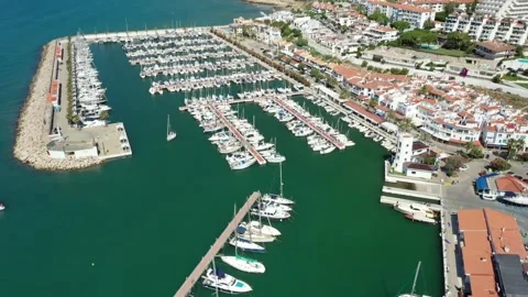 Sitges marina 2 Stock Footage 255236621