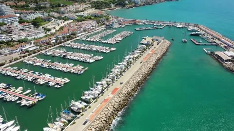 Sitges marina Stock Footage 255236308