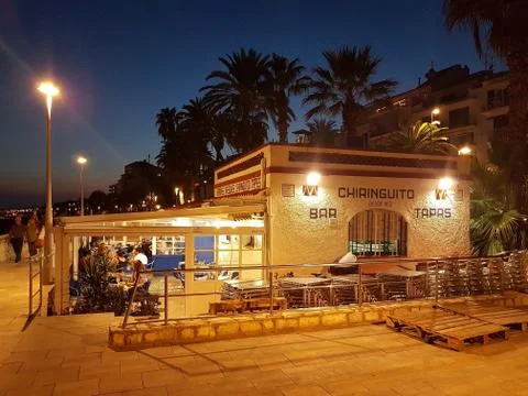 Sitges tapas restaurant Stock Photos