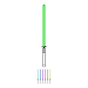 Sith light saber cartoon vector graphic 스톡 일러스트