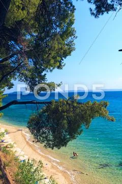 Sithonia sea view, chalkidiki, greece Stock Photos