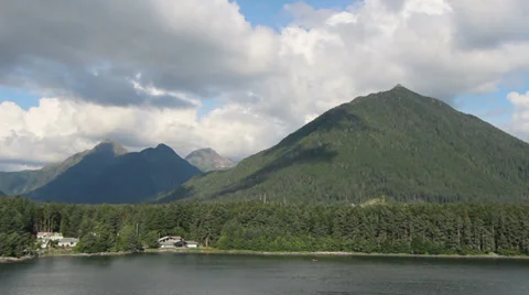 Sitka, Alaska Mountain Range Stock Footage 33735297