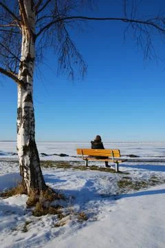Sitting alone Stock Photos