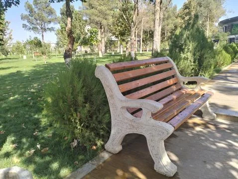 Sitting area with beautiful greenery Stock Photos
