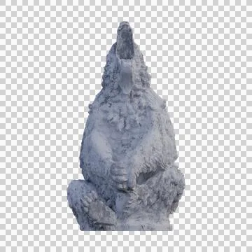Sitting Bear  statue, 3d renders, isolated, perfect for your design Illustrazione stock