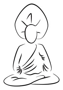 Sitting Buddha Stock Illustration