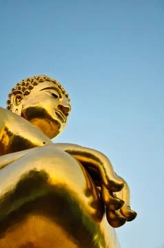 Sitting buddha statue Stock Photos