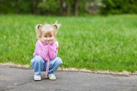 Sitting child Stock Photos