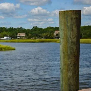 Sitting on the Dock of the Bay Stock Photos
