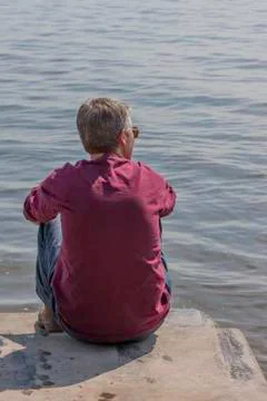Sitting on the Dock Stock Photos