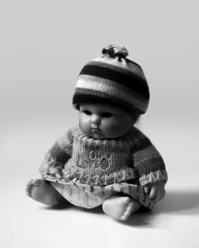 SITTING DOLL Foto stock