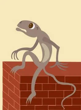 Sitting on the fence Stock Illustration