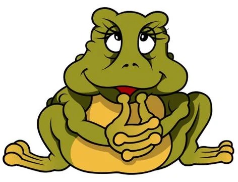 Sitting Frog Binky Stock Illustration
