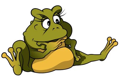 Sitting Frog Stock Illustration