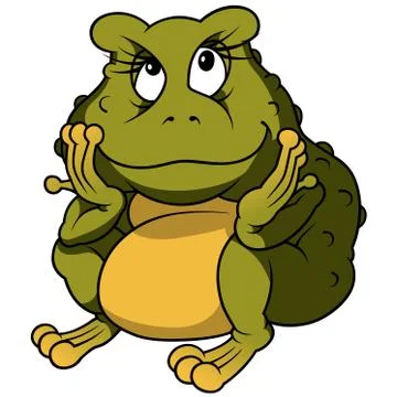 Sitting Frog Stock Illustration