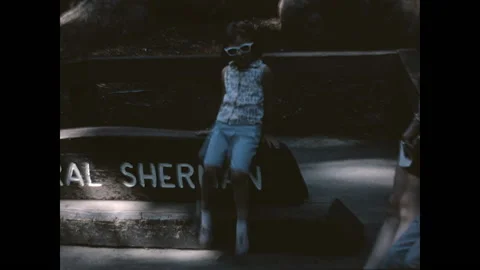 Sitting With General Sherman 1965 Stock Footage 220087716