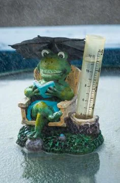 Sitting in Rain Stock Photos