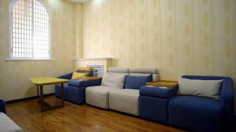 Sitting room sofa Stock Footage 77906983