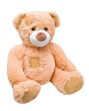 Sitting sideways teddy bear Stock Photos