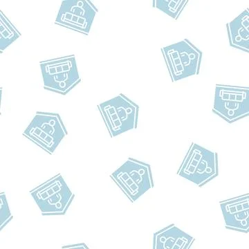 Sitting on sofa glyph seamless pattern Stock Illustration