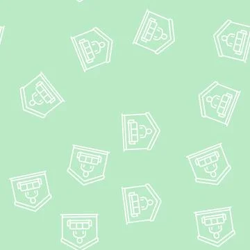 Sitting on sofa line seamless pattern 스톡 일러스트