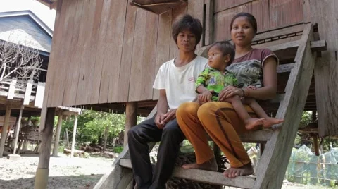 Sitting on the Steps Stock Footage 40076609