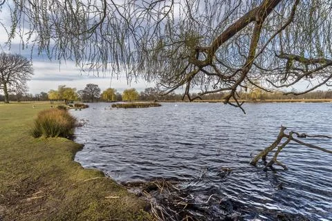 Sitting by the water Stock-Fotos