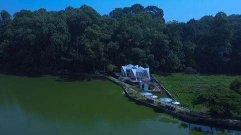 Situ Gede Lake Stock Footage 259565673