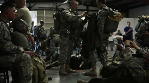 Situating Gear Before Training Begins Video stock 52699841