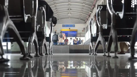 The situation of going home before Eid is typical of Indonesian citizens Video stock 194771627