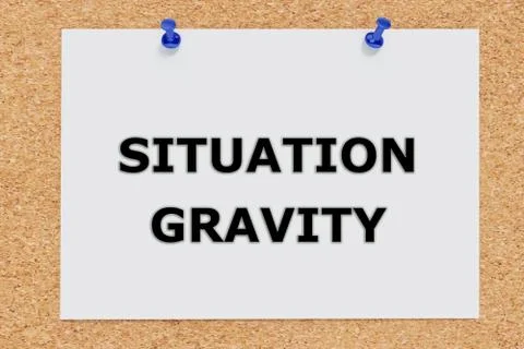 Situation Gravity concept Stock Illustration
