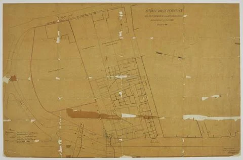 Situation of the plots / located between the Z: Z: Der Magdalenast: / Nieu... Foto stock