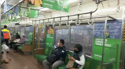 Situation in train Stock Footage 241989085