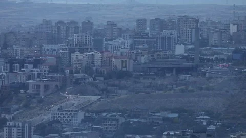 Sity in the evening 3 Video stock 323626149