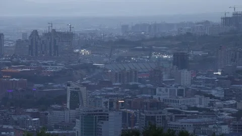 Sity in the evening 7 Video stock 323626645