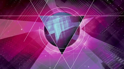 Sity Geometrica Background Stock Footage 68768120