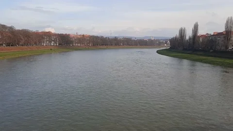 Сity on the river Stock Footage 146466955