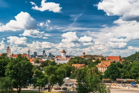 Sityscape of Vilnus Stock Photos