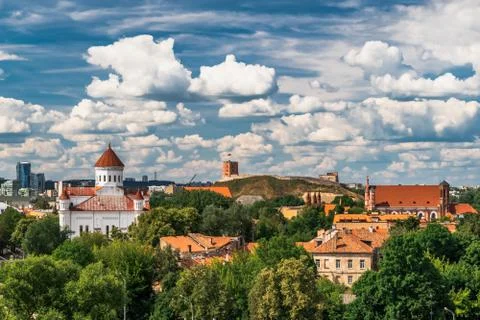 Sityscape of Vilnus Foto stock