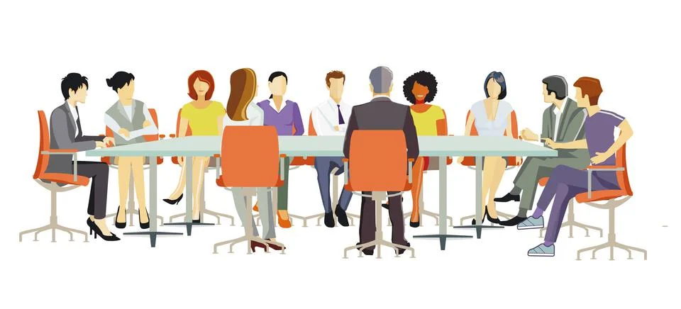 Sitzungen Stock Illustration