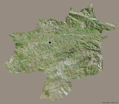 Sivas, province of Turkey, on solid. Satellite Stock Illustration